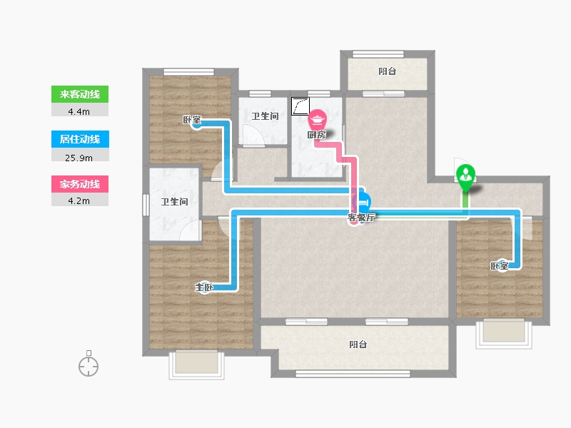 河南省-三门峡市-嵩基如意府-113.51-户型库-动静线