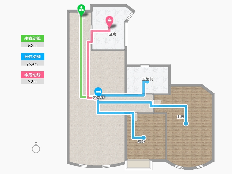 香港特别行政区-屯门区-屯門-158.00-户型库-动静线