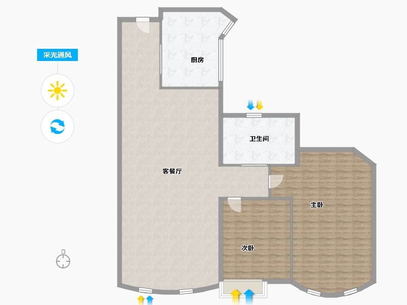 香港特别行政区-屯门区-屯門-158.00-户型库-采光通风