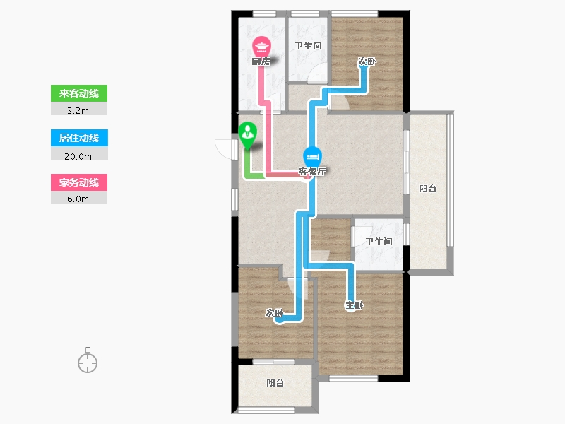 福建省-南平市-建瓯宏林世纪城-96.77-户型库-动静线