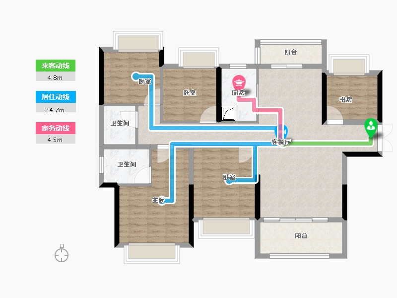 江西省-赣州市-毅德·融城-114.40-户型库-动静线