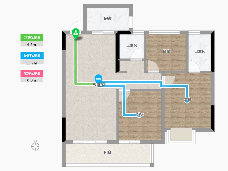 江西省-赣州市-星州润达城·璟园-78.40-户型库-动静线