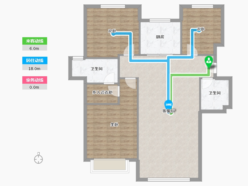 宁夏回族自治区-银川市-建博花园-102.90-户型库-动静线