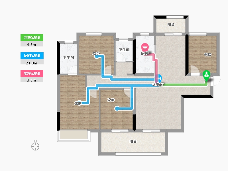 湖北省-宜昌市-公园大观-108.11-户型库-动静线