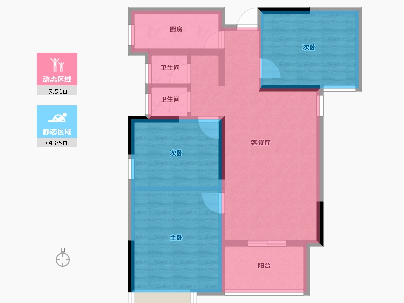 湖北省-宜昌市-公园大观-71.06-户型库-动静分区