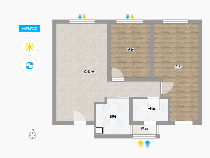 四川省-宜宾市-新地方小区-99.00-户型库-采光通风