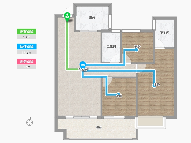 福建省-南平市-御景华府-86.47-户型库-动静线