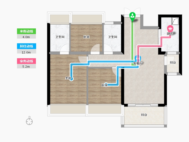 广东省-湛江市-福濠华庭-75.78-户型库-动静线