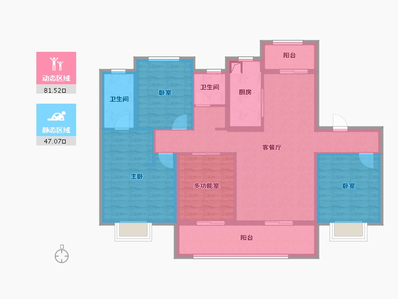 河南省-三门峡市-嵩基如意府-114.79-户型库-动静分区