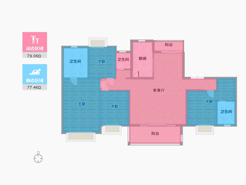 江西省-九江市-建发八里府-142.20-户型库-动静分区