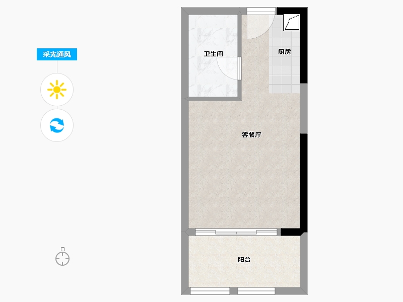 江西省-吉安市-中海川凤凰公馆-34.64-户型库-采光通风