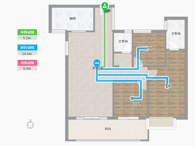 福建省-南平市-御景华府-93.67-户型库-动静线