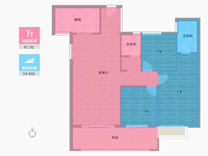 福建省-南平市-御景华府-93.67-户型库-动静分区