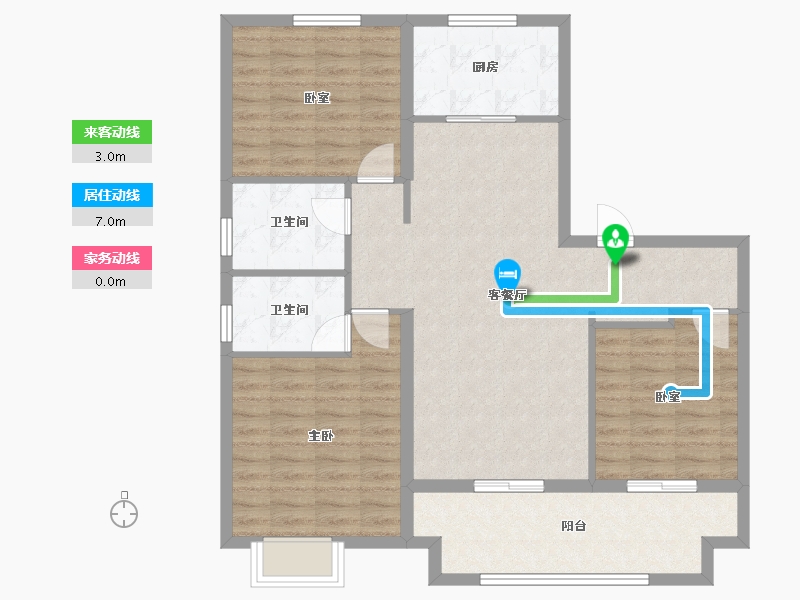 河南省-三门峡市-嵩基如意府-98.57-户型库-动静线