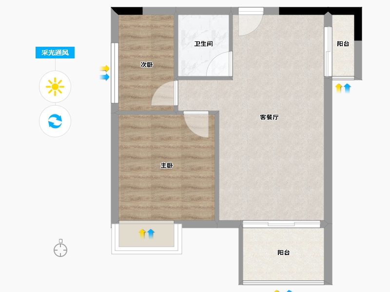 福建省-南平市-恒华央著-48.48-户型库-采光通风