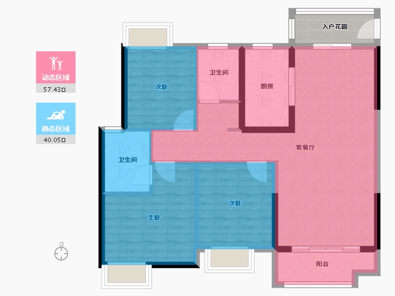 江西省-赣州市-美的·君兰半岛-92.00-户型库-动静分区