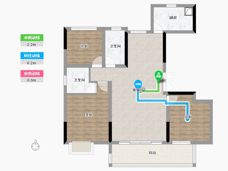 江西省-赣州市-红旗大道首府-94.40-户型库-动静线