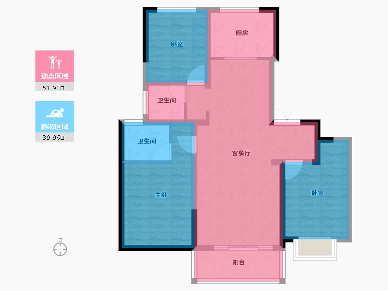 甘肃省-临夏回族自治州-兴华锦绣山水-81.56-户型库-动静分区