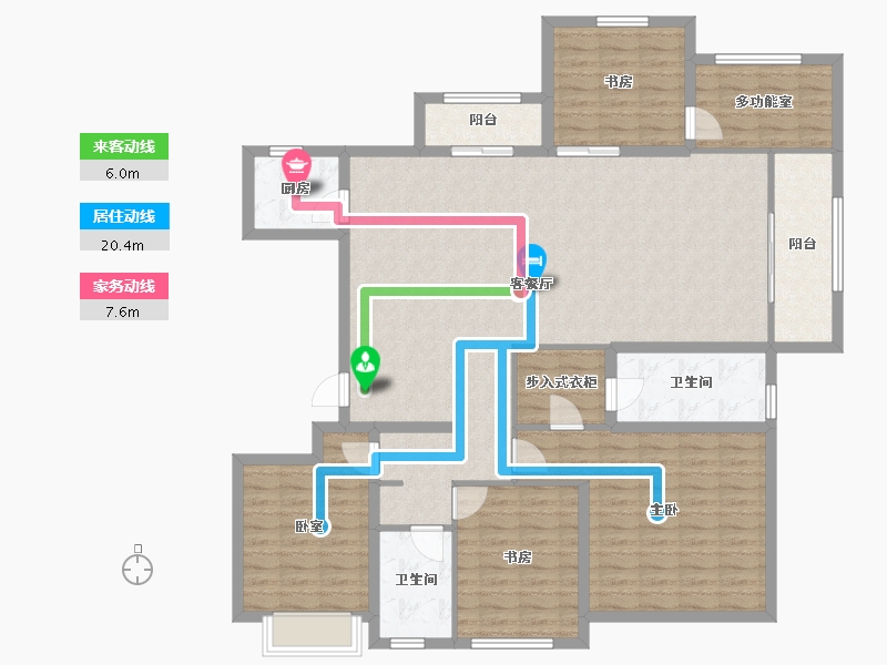 河南省-三门峡市-中航仙本那-144.33-户型库-动静线