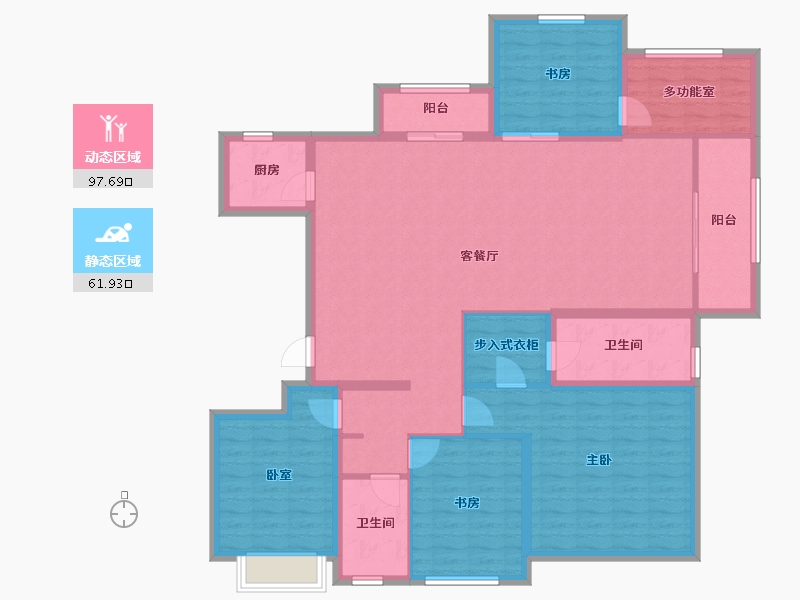 河南省-三门峡市-中航仙本那-144.33-户型库-动静分区