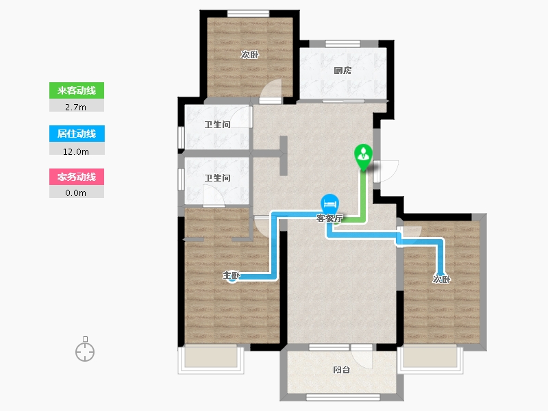 河北省-唐山市-中建府-94.93-户型库-动静线