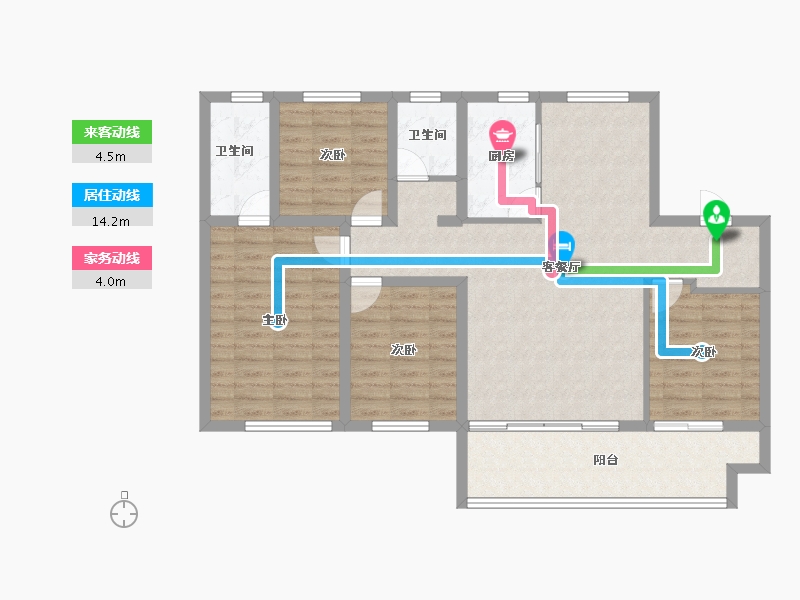 山东省-日照市-山海大象和悦万家-105.60-户型库-动静线