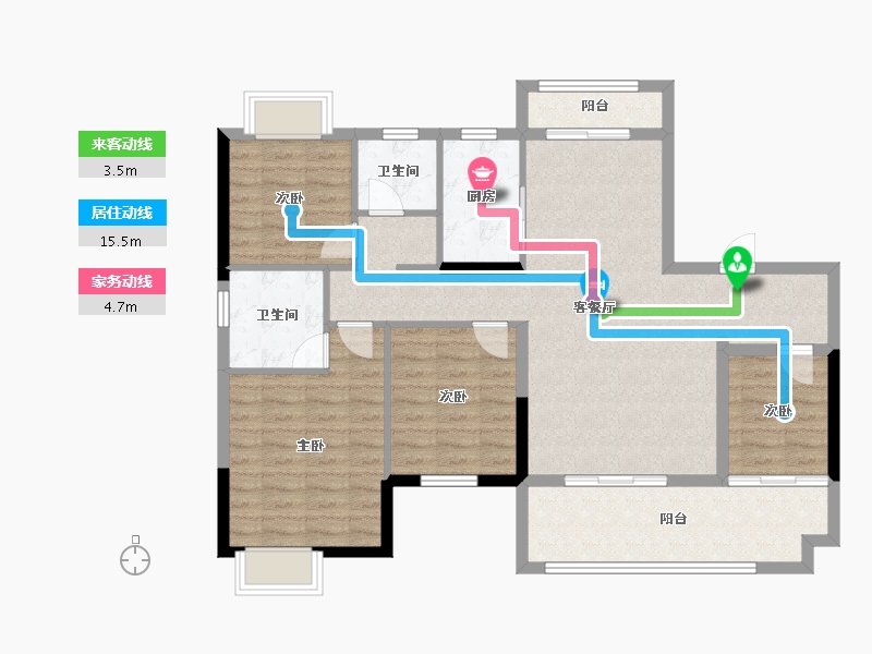 江西省-吉安市-东投江悦府-105.30-户型库-动静线