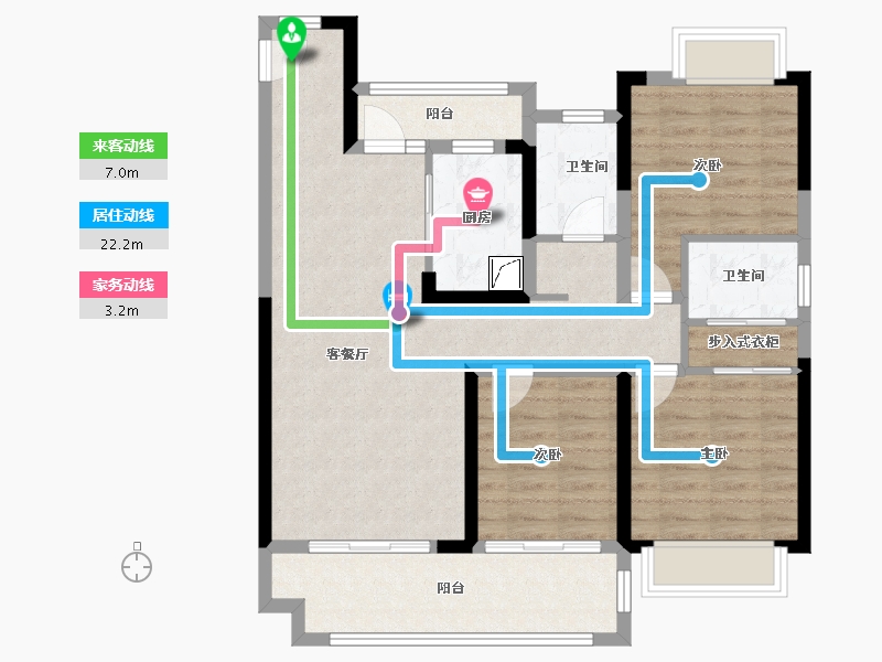 湖北省-荆州市-中建城发荆江之星-90.26-户型库-动静线