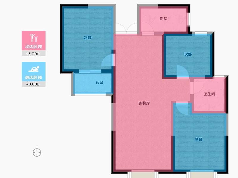 河北省-秦皇岛市-福港御景-75.72-户型库-动静分区