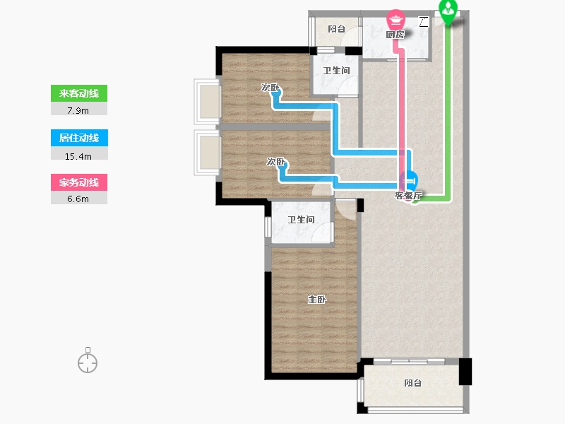 广东省-汕尾市-岁宝华府-111.84-户型库-动静线