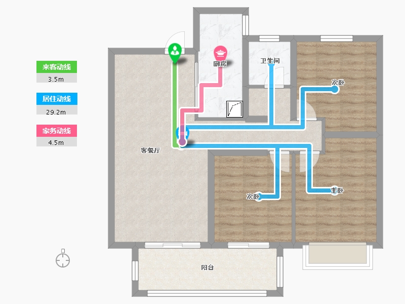 河北省-邢台市-天一和院-87.20-户型库-动静线