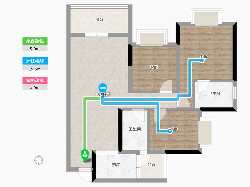 贵州省-铜仁市-优图宝润国际-79.11-户型库-动静线