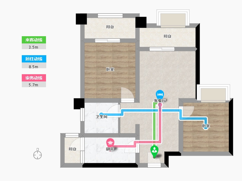 四川省-成都市-丽阳星座-62.00-户型库-动静线