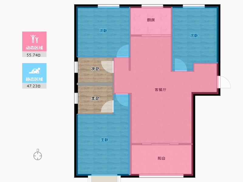 河北省-邢台市-豫北名城-104.21-户型库-动静分区