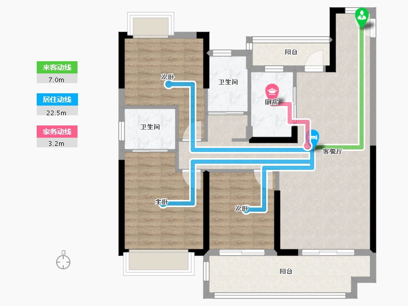 湖北省-荆州市-中建城发荆江之星-96.78-户型库-动静线