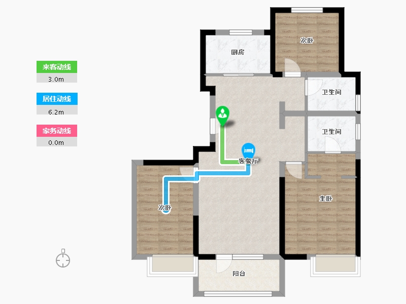 河北省-唐山市-中建府-94.83-户型库-动静线