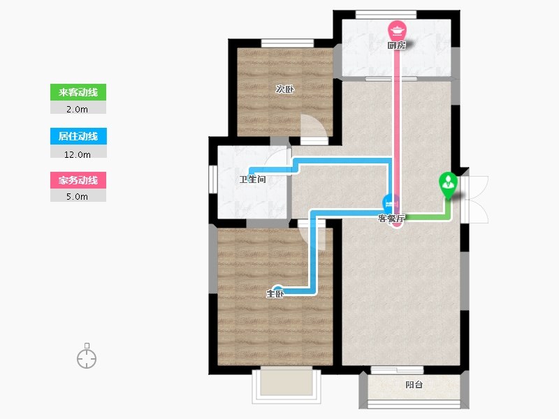 河北省-秦皇岛市-福港御景-63.44-户型库-动静线