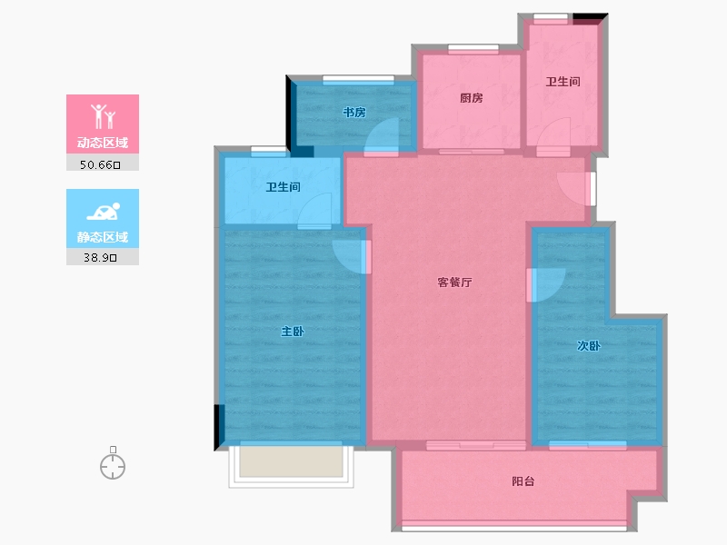 安徽省-黄山市-大家云锦-80.05-户型库-动静分区