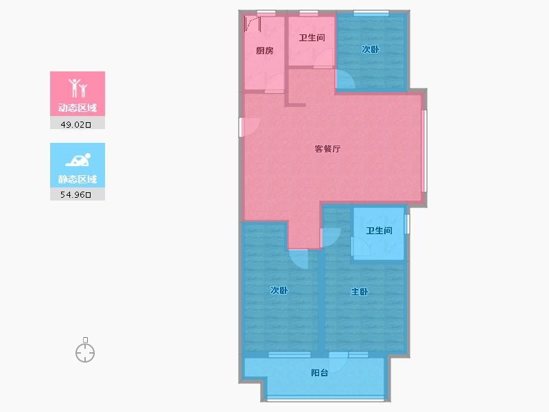 山东省-日照市-山海大象和悦万家-92.80-户型库-动静分区