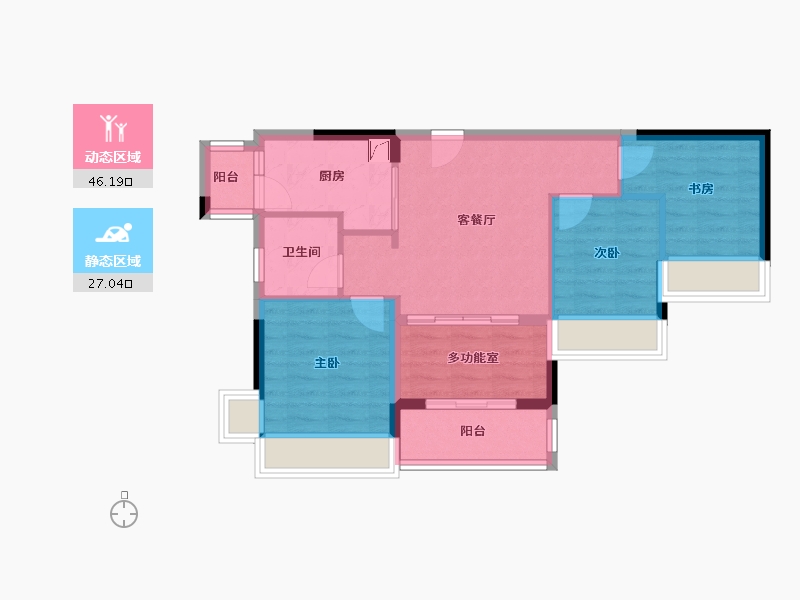 广东省-珠海市-华发依山郡-70.00-户型库-动静分区