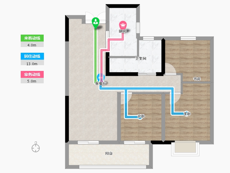 湖北省-宜昌市-弘洋·新都汇-82.01-户型库-动静线