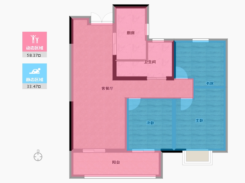 湖北省-宜昌市-弘洋·新都汇-82.01-户型库-动静分区