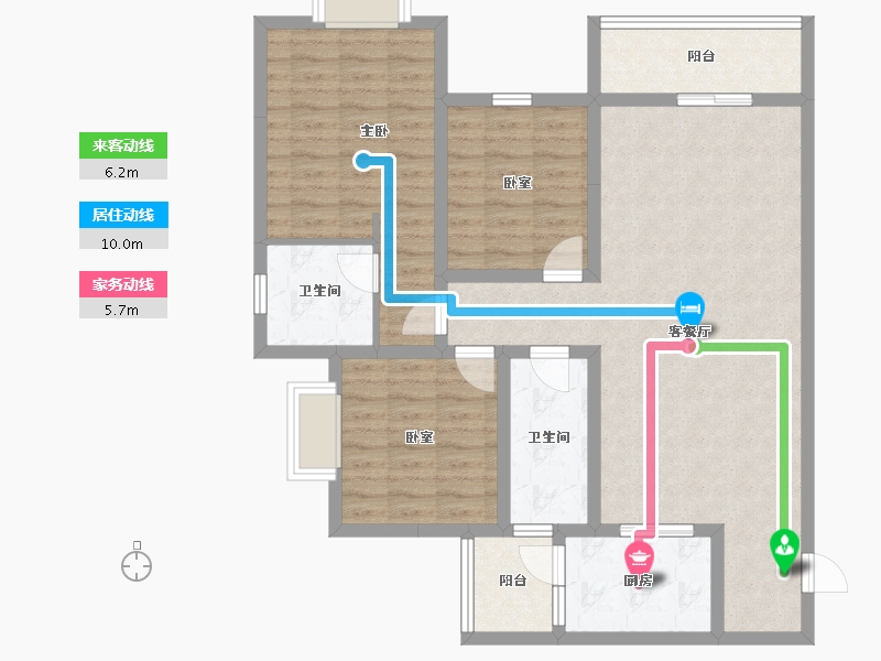 贵州省-铜仁市-松桃外滩二期-102.26-户型库-动静线