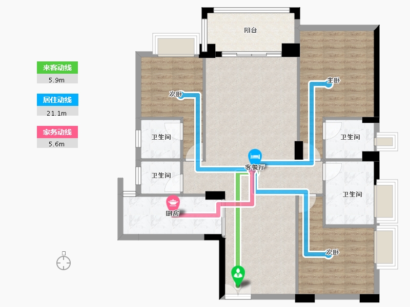 广东省-汕尾市-岁宝华府-111.52-户型库-动静线