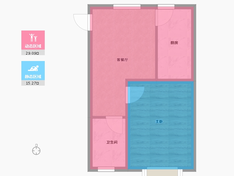 内蒙古自治区-呼和浩特市-城中九著-39.30-户型库-动静分区