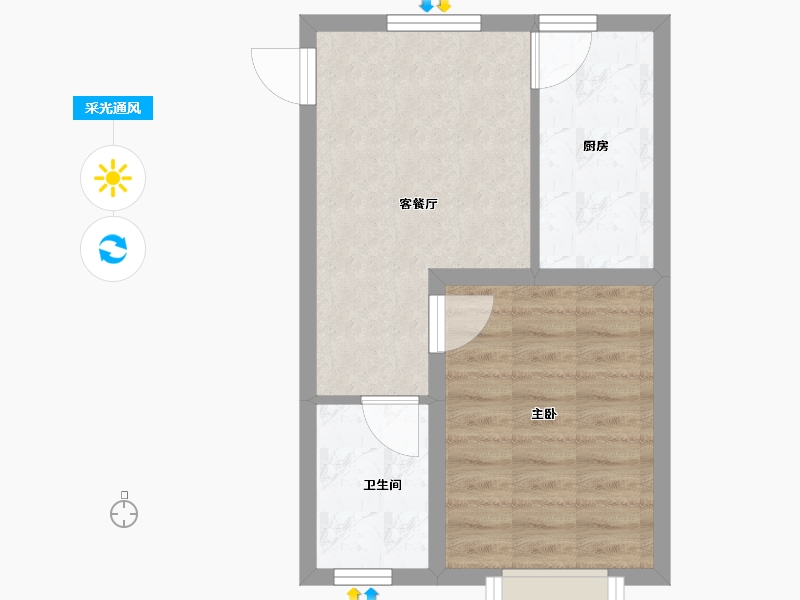 内蒙古自治区-呼和浩特市-城中九著-39.30-户型库-采光通风