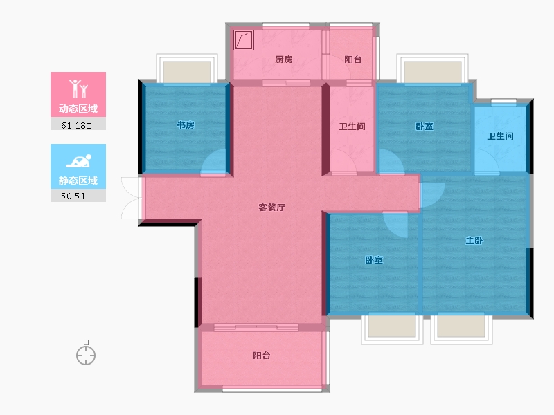 江西省-赣州市-毅德·融城-100.00-户型库-动静分区