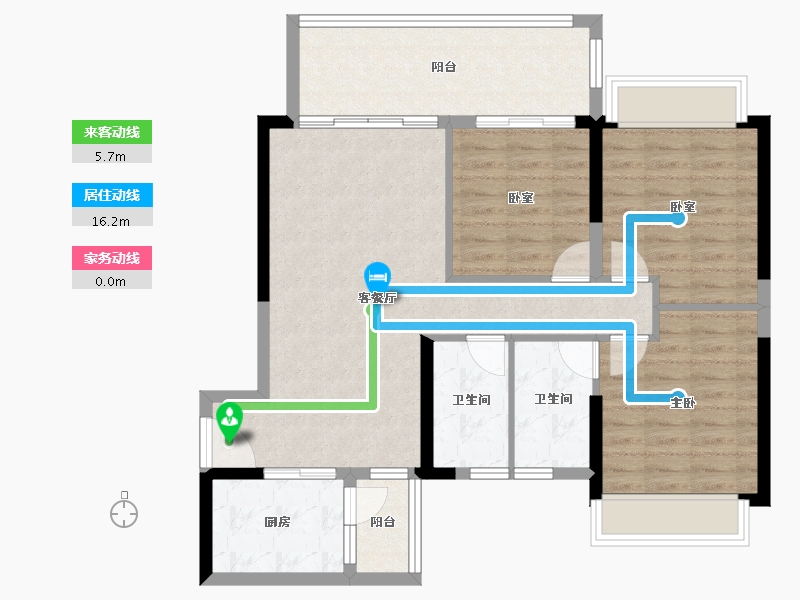 广东省-湛江市-吴川时代广场-92.40-户型库-动静线