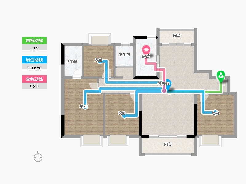 江西省-吉安市-安福碧桂园-114.82-户型库-动静线