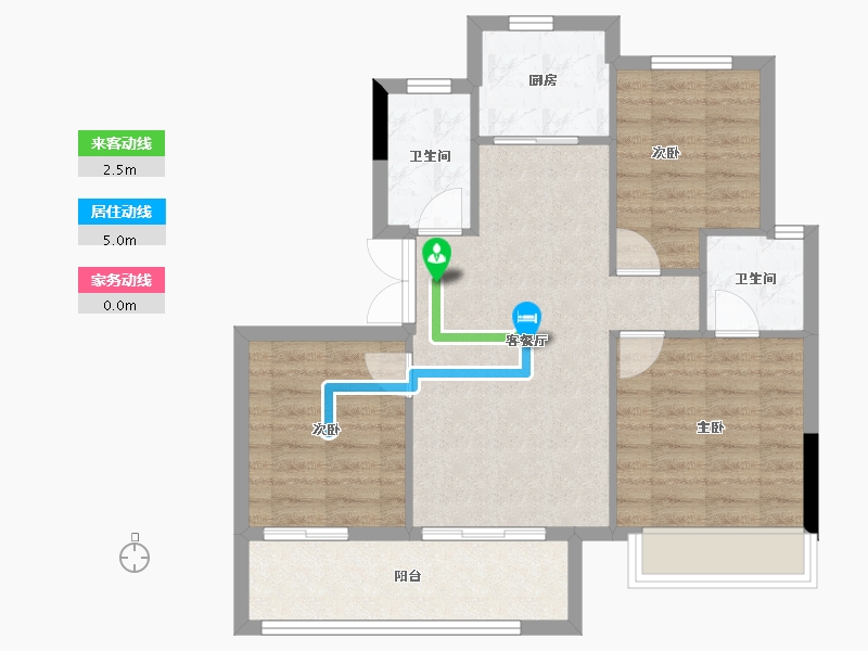 浙江省-衢州市-东旺君悦澜湾-72.55-户型库-动静线